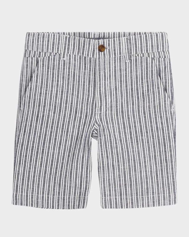 Boy's Striped Trouser Shorts, Size 2-